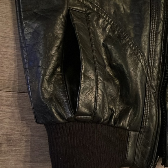 UrbanRepublic Unisex Kids Black Pleather Jacket. Size 7 - Picture 8 of 16